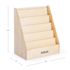 Premium Solid Maple 5-Shelf Book Display