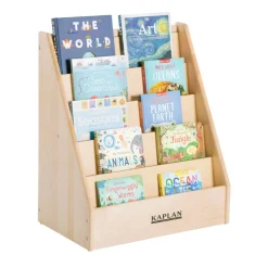 Premium Solid Maple 5-Shelf Book Display