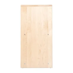 Premium Solid Maple 2-Shelf Storage Solid Back