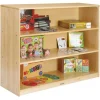 Premium Solid Maple 3-Shelf Storage