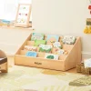 Premium Solid Maple Toddler Book Display