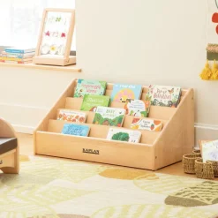 Premium Solid Maple Toddler Book Display