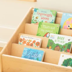Premium Solid Maple Toddler Book Display