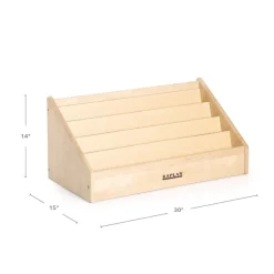 Premium Solid Maple Toddler Book Display
