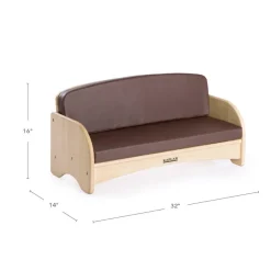 Premium Solid Maple Toddler Couch and Chair