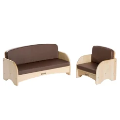 Premium Solid Maple Toddler Couch and Chair
