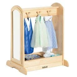 Premium Solid Maple Toddler Dress-Up Unit