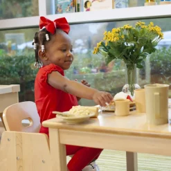 Premium Solid Maple Toddler Table & Chair Set