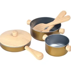 Pretend Cooking Pans and Utensils Set 6 Pieces