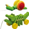 Pull Along Snail and Dancing Alligator Pull Toys