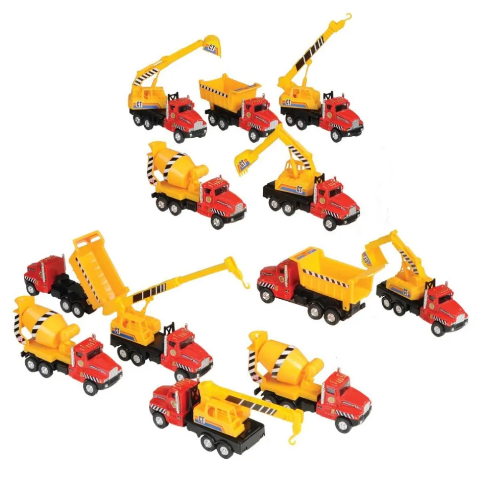 Pullback Construction Vehicles Set of 12