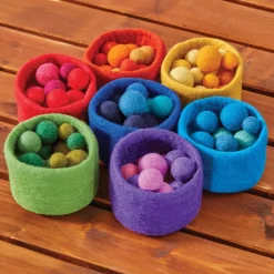 Rainbow Nesting Bowls with Balls