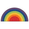 Rainbow Rows Seating Rug 6' x 12' Semicircle