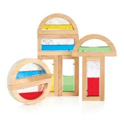 Rainbow Shimmering Water Blocks 8 Pieces