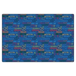 Read to Dream Pattern Rug 6' x 9' Rectangle