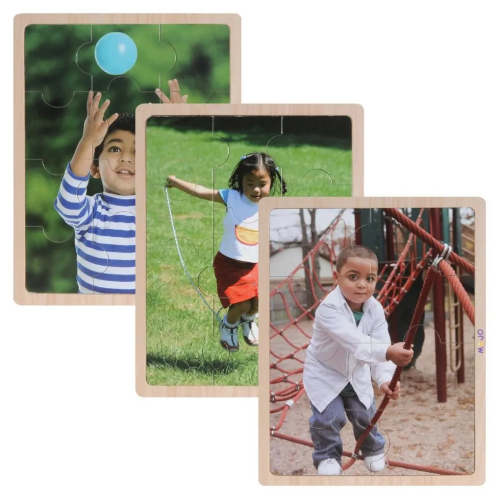 Real Image Kids in Motion Puzzles Set of 6
