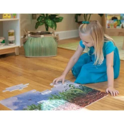 Realistic Animal and Plant Life Cycle Floor Puzzles