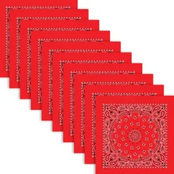 Red Bandana Set of 10