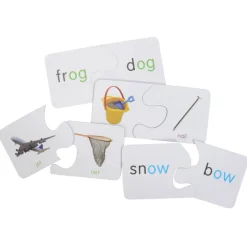 Rhyming and Learning First Words Match and Learn Puzzles