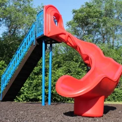 8' Right Turn Freestanding Slide
