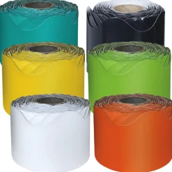 Rolled Scalloped Solid Borders Set of 6