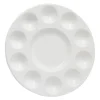Round Paint Palette with 10 Paint Wells