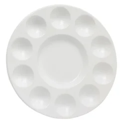 Round Paint Palette with 10 Paint Wells
