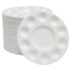 Round Paint Palette with 10 Paint Wells