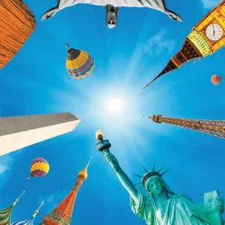 Round Table Puzzle Landmarks 500 Pieces