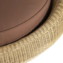 Round Wicker Lounger