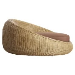 Round Wicker Lounger
