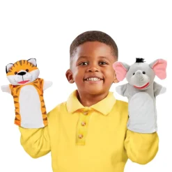 Safari Buddies Hand Puppets Set of 6