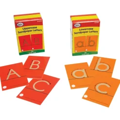 Sandpaper Letter Set Upper Case and Lower Case Letters