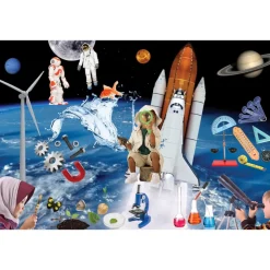 Science Discovery Floor Puzzle 48 Pieces