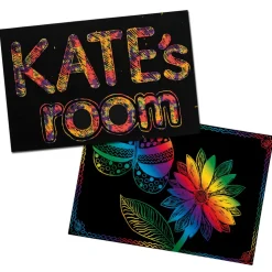 Scratch Color Sheets 8.5" x 11" 108 Sheets