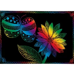 Scratch Color Sheets 8.5" x 11" 108 Sheets