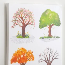 Seasons of Trees Giclee Classroom Wall Print