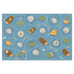 Seating Leaves, Rocks, and Logs Carpet