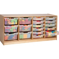 4 Section Cabinet With Trays
