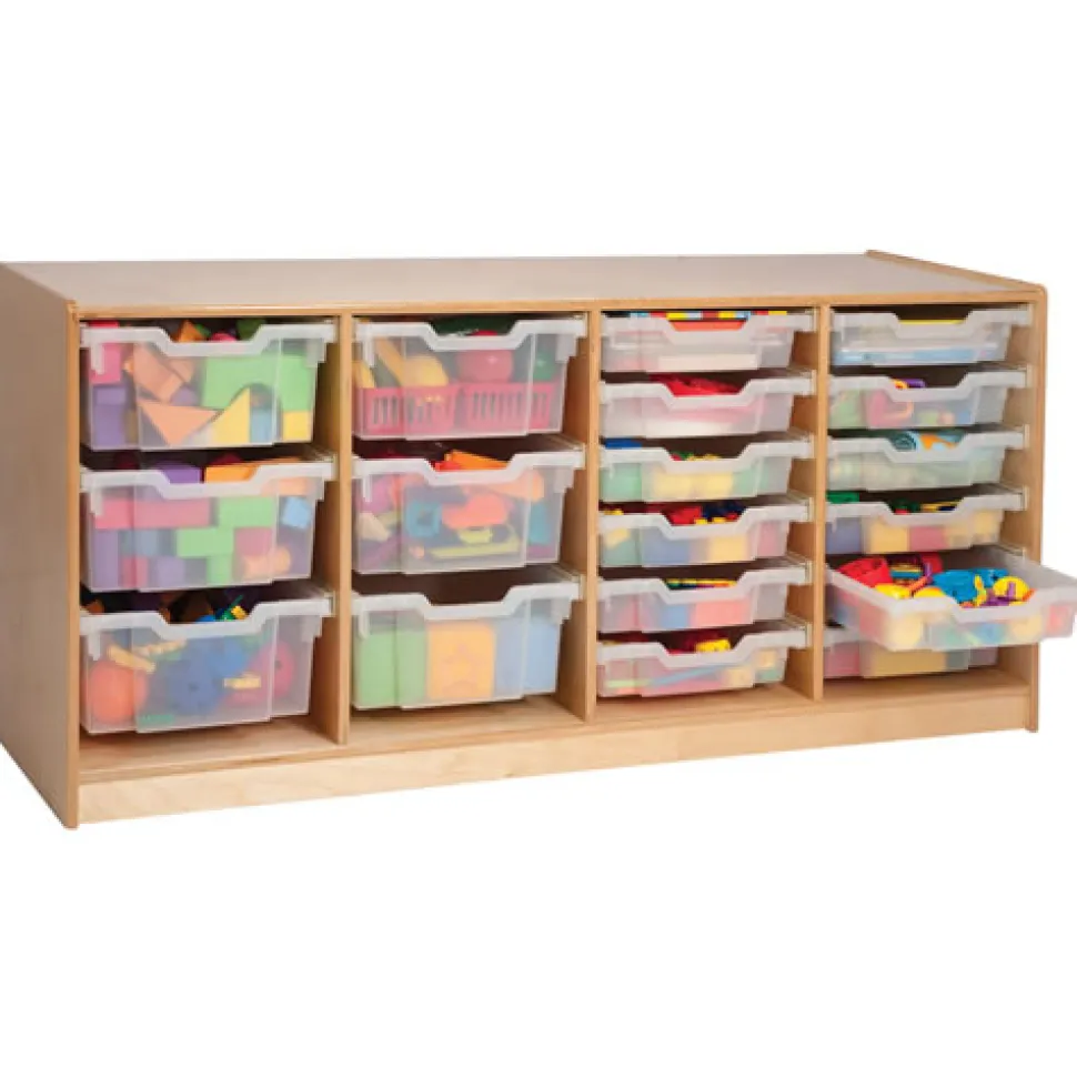 4 Section Cabinet With Trays