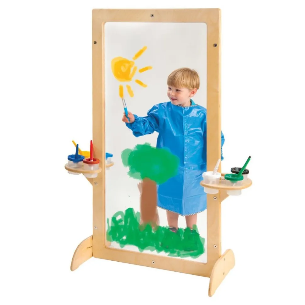 See-Thru Easel with Attached Paint Cup Holders