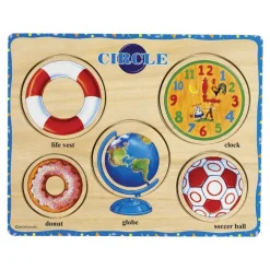 Self-Correcting Shapes Puzzles Set of 6