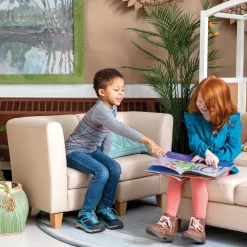 Sense of Place Cozy Corner Couch, Lounge Chair, and Ottoman