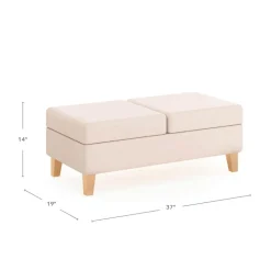 Sense of Place Cozy Corner Couch, Lounge Chair, and Ottoman
