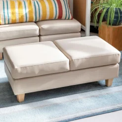 Sense of Place Cozy Corner Couch, Lounge Chair, and Ottoman
