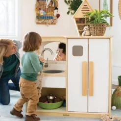 Sense of Place for Wee Ones Sink and Refrigerator Kitchen