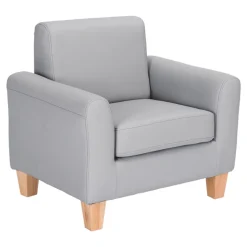 Sense of Place Gray Vinyl Couch and Chair