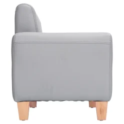 Sense of Place Gray Vinyl Couch and Chair