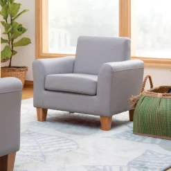 Sense of Place Gray Vinyl Couch and Chair