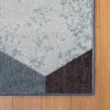 Sense of Place Hex Carpet Blue 6' x 9' Rectangle